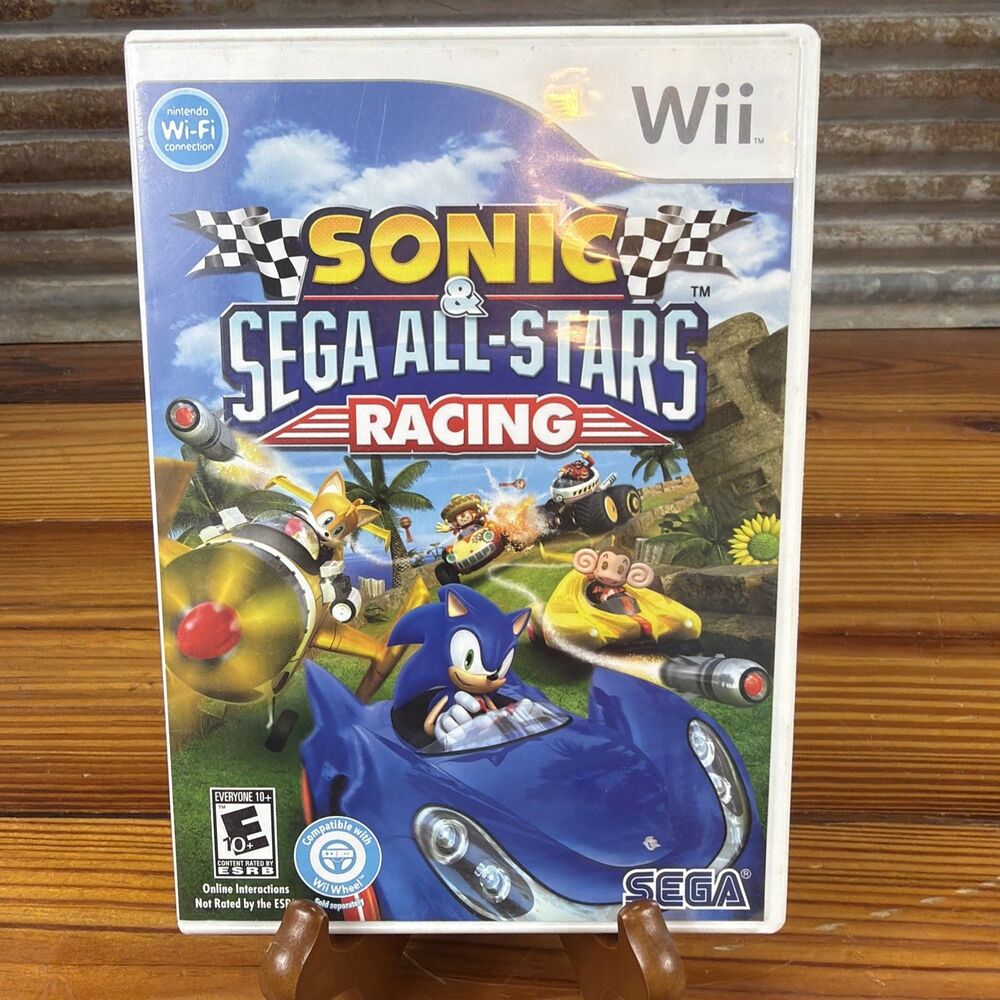Sonic & Sega All-Stars Racing Nintendo Wii Complete CIB MINT